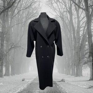 Larry Levine Black Trench Coat